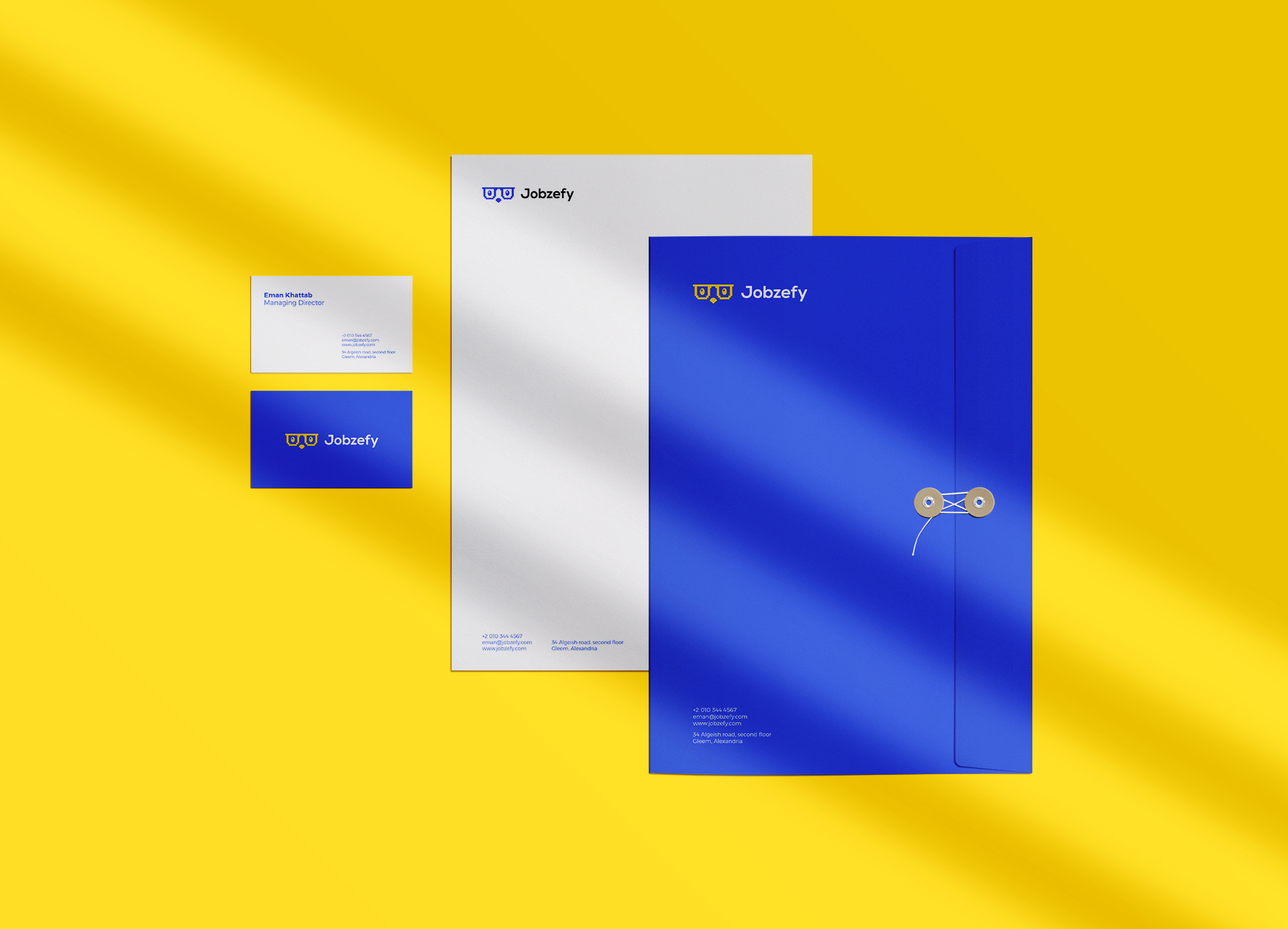 folder stationery branding mockup